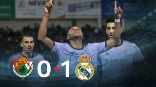 Rodrygo dio la victoria al Real Madrid ante el Cacereño.