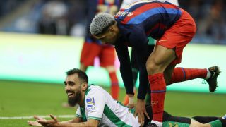 Araujo, en el partido contra el Betis. (Getty)