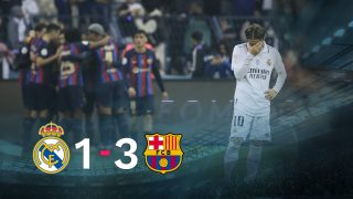 El Barcelona venció 3-1 al Real Madrid en la final de la Supercopa.