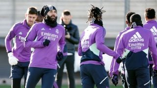 El Real Madrid se entrena en Valdebebas. (Realmadrid.com)