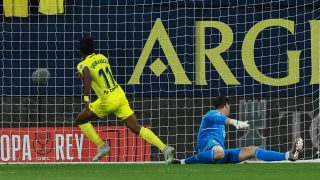 Chukwueze anotó el segundo gol para el Villarreal. (AFP)