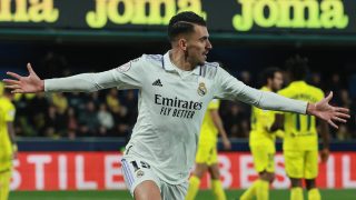 Dani Ceballos celebra el gol de la remontada en Villarreal. (AFP)