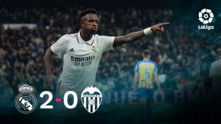 El Real Madrid se impuso 2-0 al Valencia.