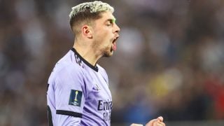 Fede Valverde celebra su gol en el Mundial de Clubes. (AFP)