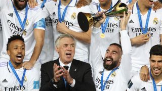 Ancelotti celebra el título. (AFP)