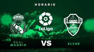 Real Madrid – Elche: horario, dónde televisan y cómo ver online el partido de Liga Santander.