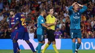 Cristiano Ronaldo fue expulsado en la Supercopa del 2017. (AFP)