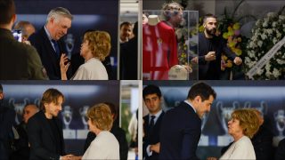 Modric, Ancelotti, Carvajal y Casillas dan el último adiós a Amancio (EFE)