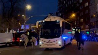 El autobús del Real Madrid.