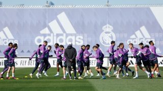 El Real Madrid, durante un entrenamiento. (Realmadrid.com)