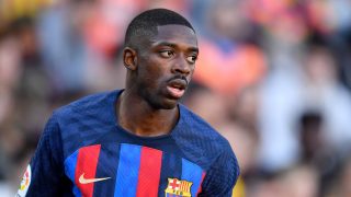 Ousmane Dembélé esta temporada. (AFP)
