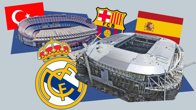 La lección patriótica del Madrid al Barça en la reforma del Santiago Bernabéu