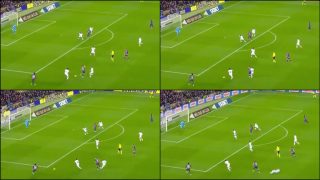 Falta de Lewandowski sobre Carvajal en el gol de Kessié