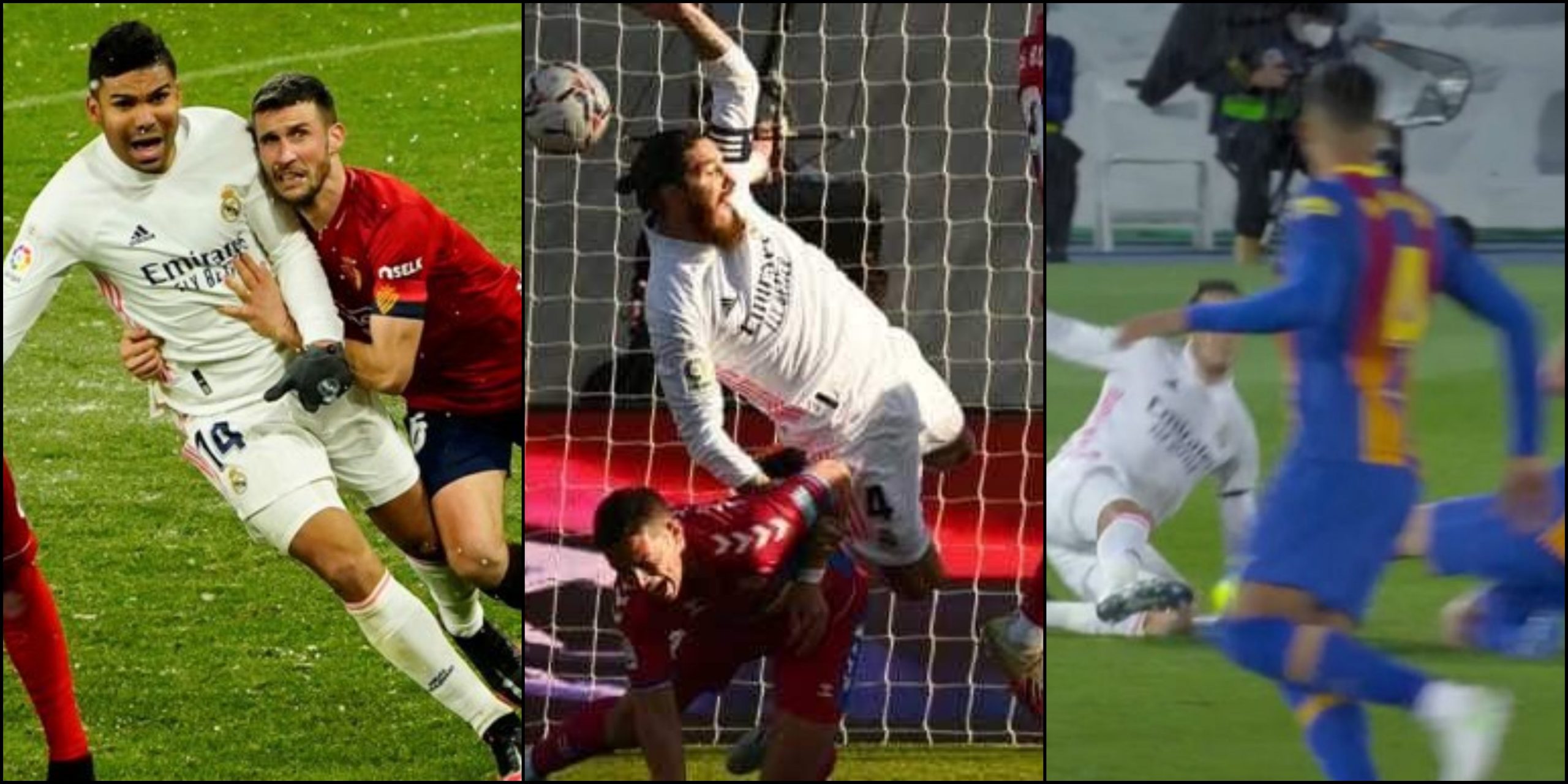 Penaltis sobre Casemiro, Ramos y entrada peligrosa sobre Lucas.