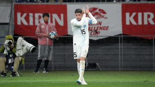 Valverde celebra su gol con Uruguay (Getty)