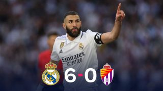 El Real Madrid goleó al Valladolid con un ‘hat-trick’ de Benzema.