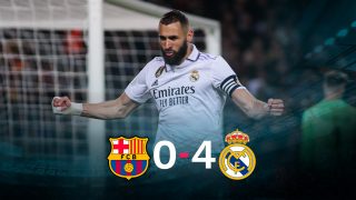 El Real Madrid goleó al Barcelona 0-4 y se metió en la final de la Copa del Rey.