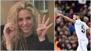 Shakira hace el 0-4 que lideró Benzema en el Camp Nou.