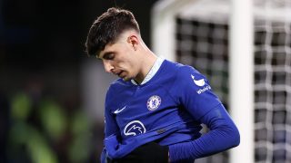 Havertz, en un partido del Chelsea. (Getty)