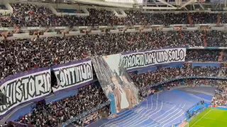 Como en las grandes noches: mosaico en un Bernabéu que vibró con el himno de la Décima.