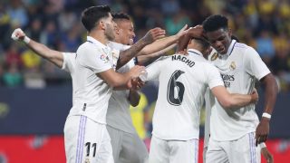 El Real Madrid celebra un gol. (EFE)