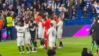 La celebración del Real Madrid.