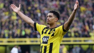 Bellingham celebra su gol con el Dortmund (Getty)