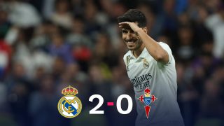 El Real Madrid ganó 2-0 al Celta en el Bernabéu.
