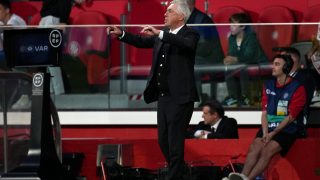 Ancelotti, durante un partido. (Getty)