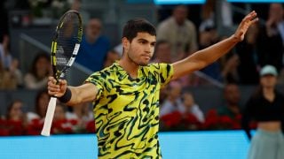 Carlos Alcaraz, en el Mutua Madrid Open. (EFE)