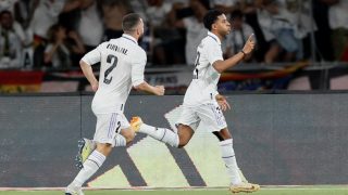 Rodrygo celebra el gol contra Osasuna. (EFE)