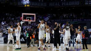 El Real Madrid celebra el pase a la Final Four (EFE)
