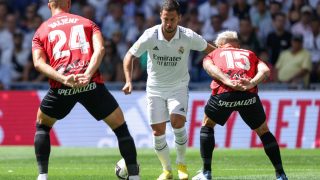 Eden Hazard en su último encuentro de titular ante el Mallorca. (AFP)