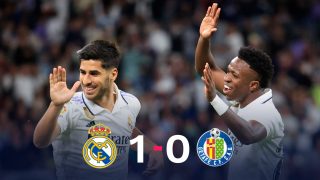 El Real Madrid derrotó 1-0 al Getafe con gol de Asensio.
