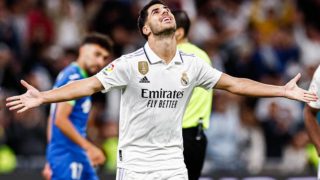 Asensio celebra un gol con el Real Madrid. (Realmadrid.com)
