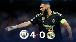 El Real Madrid cayó 4-0 ante el Manchester City.