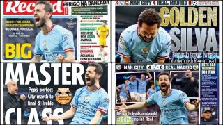 Las portadas de la prensa internacional tras el Manchester City-Real Madrid.