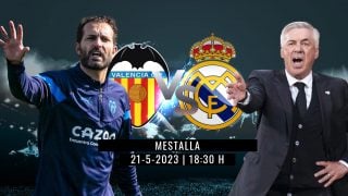 Valencia y Real Madrid se miden en la jornada 35 de Liga.