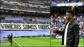 El Bernabéu se vuelca con Vinicius.