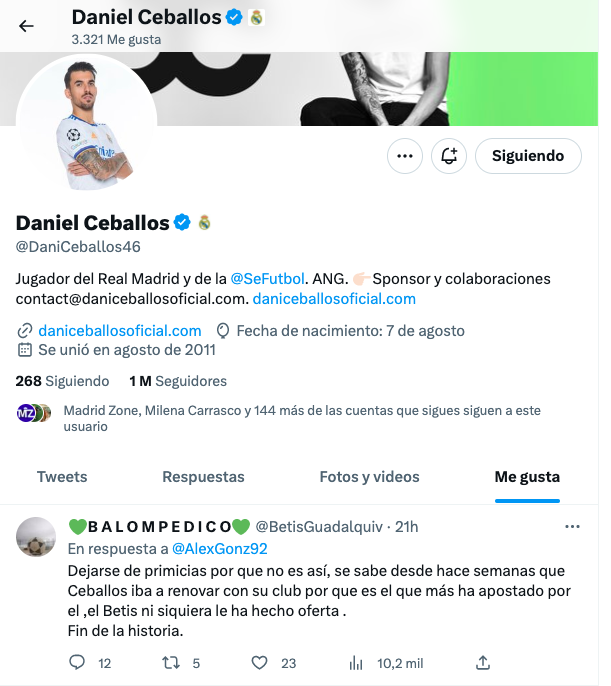 Dani Ceballos ‘confirma’ su renovación con el Real Madrid