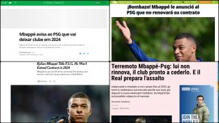La prensa mundial se hace eco de la noticia de Mbappé.