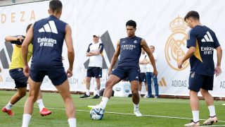 Los jugadores del Real Madrid se entrenan en Valdebebas (Realmadrid.com)
