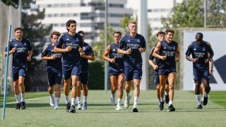 Los jugadores del Real Madrid se entrenan en Valdebebas (Realmadrid.com)
