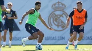 Bellingham, en el entrenamiento. (realmadrid.com)