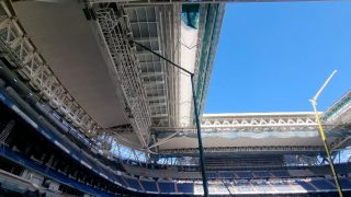 El Bernabéu estrenará cubierta retráctil en septiembre