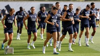 El Real Madrid en un entrenamiento. (realmadrid.com)