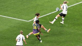 Linda Caicedo marca un golazo ante Alemania (Getty)