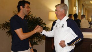 Ricardo Kakà y Carlo Ancelotti. (realmadrid.com)