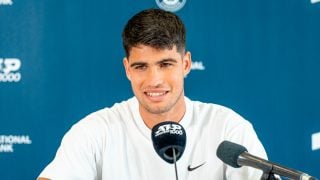 Carlos Alcaraz durante una rueda de prensa en Toronto (EFE)