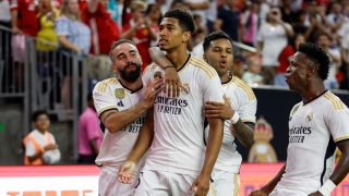 Bellingham celebra un gol en pretemporada. (Getty)
